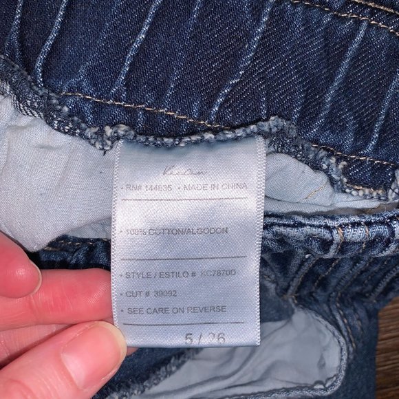 Kancan Sz 5/26 High Rise Button Fly Elastic Paperbag Waist Skinny Jeans - Picture 4 of 12